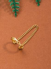 1 chiếc khuyên tai kẹp vành tai kiểu Pháp thời trang, cá tính, tối giản, đa năng dành cho phụ nữ không cần xỏ lỗ tai. - Nhiều màu - Xem 5