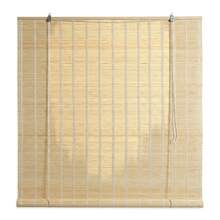MEJORADA Estor Enrollable de Bambú Beige Natural – Persiana Romana para Ventana y Terraza – 14 Tamaños Disponibles con Accesorios Incluidos - 150An x 135Al cm - Ver 4