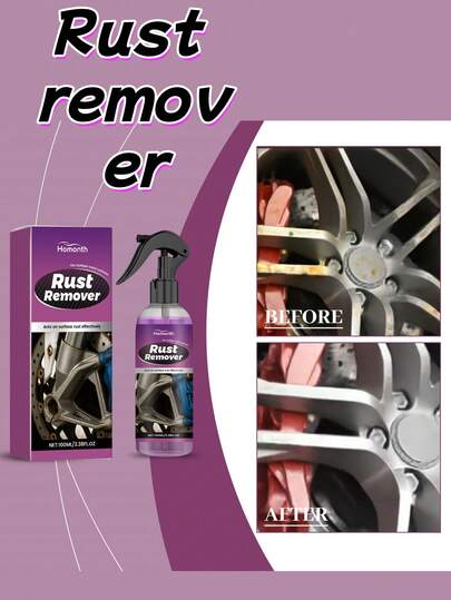 Rust Remover, Multi-Purpose Rust Remover For Cars, Metal Furniture, Convenient And Easy To Apply For Daily Cleaning