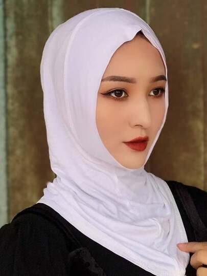 1pc Solid Color Casual Polyester Tube Hat, Minimalist Versatile Headwear