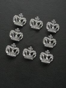 8 piezas de elegantes botones con forma de corona decorados con diamante de imitación dorados, adecuados para vestidos de novia, vestidos de noche, chaquetas, suéteres, uniformes, manualidades de bolsos, cajas de regalo, accesorios de costura para muñecas - multicolor - Ver 13