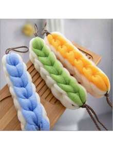 Unisex Exfoliating Bath Towel, Loofah Sponge, Bathing Ball, Shower Scrubber, Thick Mesh Shower Pouf, Durable Back Scrubber - Bath Strip - View 4