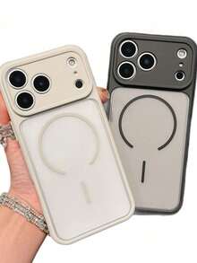 Shockproof MagSafe Compatible Frosted Orange 1pc New Protective Phone Case For IPhone 17 Pro/17 Pro Max Multiple Color Options Anti-Fall And Shock-Proof Full Body Protection Suitable For IPhone 17 Pro/Max Spring Gift - Multicolor - View 6