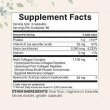 Microingredients Multi Collagen Pills – 5-In-1 Collagen Complex | Supports Skin, Hair, Nails & Joints | 240 Capsules With Biotin & Hyaluronic Acid - 240 Count - View 2