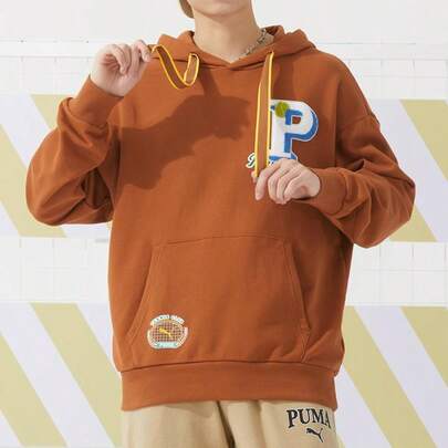  PUMA TEAM JP Sweatshirt TR Unisex Cotton Blend Comfortable Breathable Loose Casual Pullover Sweatshirt 625801-81