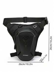 Tactical Leg Bag, Men's Motorcycle Riding Multi-Function Leg Strap Waist Pack, Outdoor Crossbody Bag, Hiking Bag ,City Bag,Y2k - Black - View 4