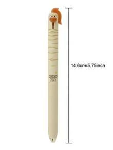 2pcs Pony Style Neutral Pens, 0.5mm Quick-Drying Black Ink, Creative Animal Writing Pens, Office Supplies, Cute Pony Quick-Drying Retractable Ballpoint Pens, Funny Horse Year Limited Edition Pens - Default - View 8