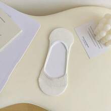 1/2/4/6 Pairs Shallow Mouth Invisible Socks, Thin Summer Mesh No-Show Non-Slip Liner Socks For Loafers - Multicolor - View 2