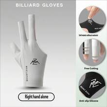 1pc High-Quality Snooker Left/Right Hand 3-Finger Open-Style Billiard Glove, Suitable For Women And Men, Highly Elastic Breathable Non-Slip - Multicolor - View 34