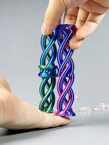 Juguete, Juguete de descompresión en espiral, Juguete antiestrés para escritorio de oficina - Multicolor - Ver 3
