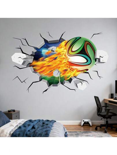 1 pieza Pegatina de fútbol de la Copa del Mundo para decorar el dormitorio, la sala de estar o el estudio y crear un ambiente festivo