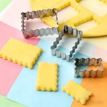 3pcs Stainless Steel Cookie Cutter Set - Rectangular And Square Shapes - For Baking - Suitable For Pastries And Cookies Baking - Perfect Choice For Holiday Baking - Kitchen Essential - Baking Molds - View 9