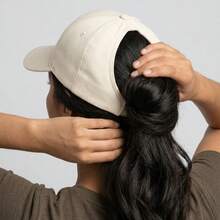Women's Baseball Curve Cap With Hair Opening - Ideal For Gym And Running - Lạc đà - Xem 2
