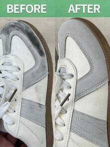 麂皮鞋清洁套装，泡沫清洁剂 - 带刷子 - 专业免水织物清洁剂，适用于德克森鞋、麂皮鞋、磨砂运动鞋，清新织物。使用方便。甘油基底。不含表面活性剂。 - 液體 - 查看 5