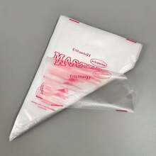 100pcs Disposable Piping Bags, PE Material Textured Pastry Bags, Tear-Resistant And Anti-Crush Dessert Bags, Large/Small/Medium Size For Cake, Frosting And Cookie Decorating - Multicolor - View 3