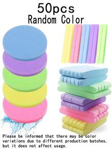 100pcs Round Compressed Facial Cleansing Sponges, Wood Pulp Fiber Expandable, Face Cleaning Makeup Puff, Suitable As Valentine's Day Gift For Girlfriend, One-Time Use Thickened Facial Cleansing Sponge - One Size Fits All - View 12