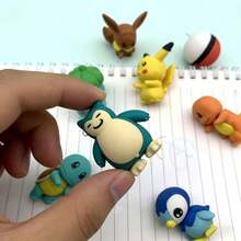 可爱宝可梦创意卡通橡皮擦，学生文具礼物 - 寶可夢橡皮擦-隨機款 - 查看 5
