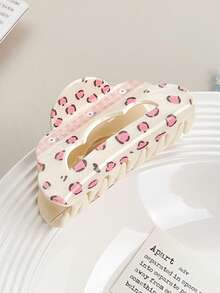 1个/4个甜美花卉格子蝴蝶结发爪夹可爱发饰发夹，适用于丸子头、马尾辫、度假夏季海滩旅行发夹、假日旅行 - 彩色 - 查看 17