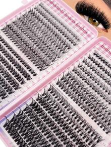 640 PCS Individual Cluster Lashes With Bond&Seal Glue + Tweezer | 3D/4D/5D Styles For Voluminous&Natural Look - Hypoallergenic, Reusable, Beginner Friendly - Black - View 6