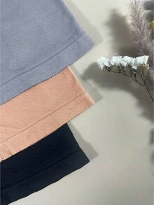 3pcs Seamless Shaping Panties, High Elasticity Women's Briefs, Elegant High Waist Comfortable Soft Ladies Underwear - Multicolor - View 5