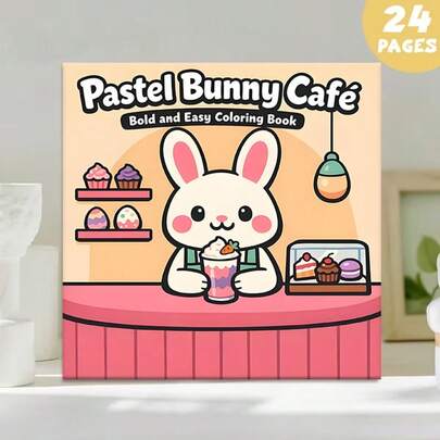 (Phiên bản Deluxe nâng cấp, Giấy dày hơn, 20.5*20.5cm) "Trang tô màu Thỏ Phục Sinh: 24 trang thư giãn", Thích hợp cho các cặp đôi và gia đình, Thích hợp cho các bữa tiệc, Ngày Valentine, Sinh nhật và các ngày lễ khác. Đồ dùng học tập và vẽ tranh, Sách, Sách tô màu, Đồ dùng học tập, Trường học, Giáng sinh, Halloween, Sinh nhật, Quà tặng tựu trường, Sách tô màu, Đồ dùng mỹ thuật