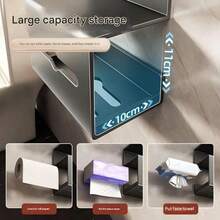 Hộp đựng giấy vệ sinh, Giá đựng giấy vệ sinh không cần khoan, Hộp đựng giấy vệ sinh treo tường, Giá để giấy vệ sinh phòng tắm - Nhiều màu - Xem 4