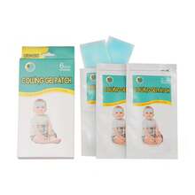 Compresa de gel fría para niños con fiebre, almohadilla de enfriamiento física en una bolsa. - Paquete de 6 piezas - Ver 2