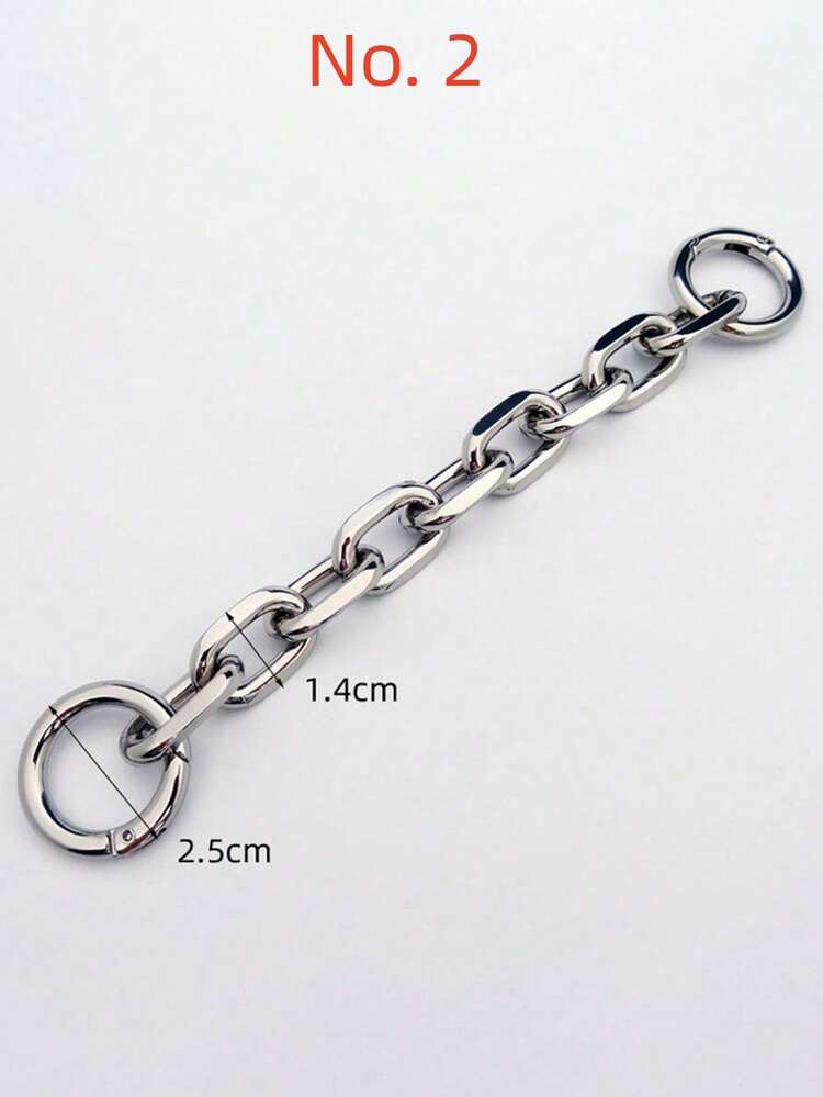 1pc Extra Long & Thick Chain Strap With Clasp, 21cm Length, Suitable For Handbag Accessories Decoration, Pendant For Bags And Wallets - Gold - View 6