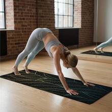 1 片 71*22 英寸瑜伽垫，多种花卉图案可选 - 防滑耐磨，加宽加厚健身垫，家用/专业初学者瑜伽训练垫 - 彩色 - 查看 4