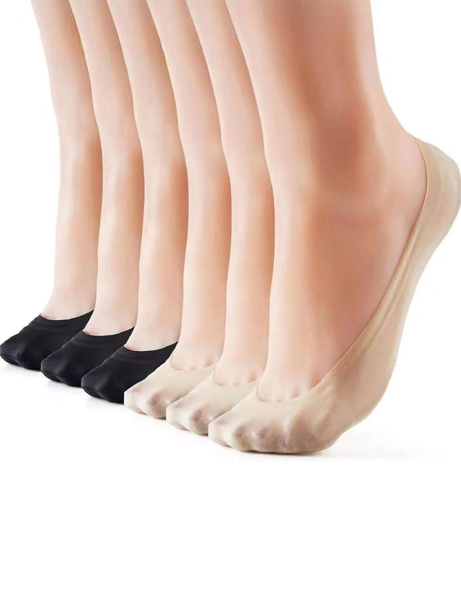 Kaus Kaki Wanita Tak Terlihat, Kaus Kaki Perahu, Bernapas, Silikon, Anti Selip, Musim Panas, Ultra Tipis, Kaus Kaki Pendek, Sandal, Kaus Kaki Berkualitas Tinggi dan Nyaman - MultiWarna - View 1