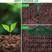 1/2 Sets Durable Plastic Manual Seed Planter, 12-Hole Quick Seeding, Waterproof Planting Assistant, Efficient Gardening Tool - Green - View 8