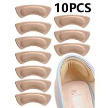 10pcs Soft & Comfortable Anti-Friction Heel Grips, Prevent Heel Slippage, For Women Shoes, Men Sneakers, Winter Shoes - Màu be - Xem 5