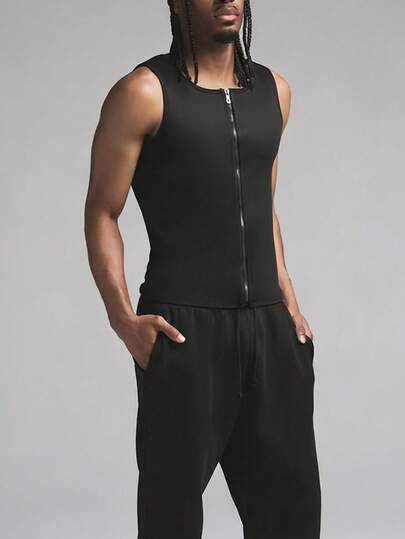 ARUNOW Neoprene Zipper Sweat Vest Waist Trainer, Stretchy Fit Thermal, Easy On/Off Winter Warm Corset, Valentine's Day Gift Spring