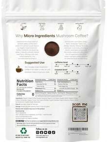 Minimal-Premium Organic Arabica Mushroom Coffee - 10-In-1 Formula With Lion's Mane, Chaga, Reishi |     28 Ounce 317 Servings - Cà phê nâu 2 - Xem 2