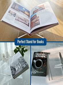 In Stock Cross-Border Acrylic Creative X-Shaped Desktop Book/Magazine/Album Display Stand - Multicolor - View 8