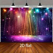 Starry Backdrop: Dreamy Rainbow Lighting, Illuminates Party Nights, Perfect For Weddings, Birthdays, Concerts And Other Celebrations - 2 - View 2