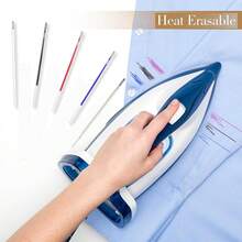 8/20pcs/Set High Temperature Disappearing Fabric Marking Pens, With Pen Holder, Heat Erasable Refills - Multiple Styles - View 8