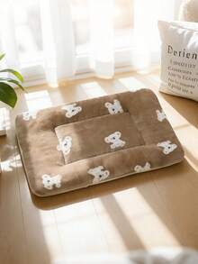 Thảm lót giường cho thú cưng in hình chó hoạt hình, dành cho chó mèo và các động vật nhỏ, mềm mại, êm ái, thích hợp cho mùa xuân hè, có thể giặt, hai mặt, dùng được cho mọi mùa, dùng cho lồng hoặc giường sofa. - Nhiều màu - Xem 14