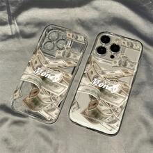 A Clear TPU Phone Case With A US Dollar Pattern Design. - Transparent - View 5