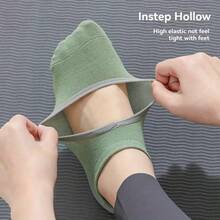 10双/9双/5双/3双/2双/1双装专业瑜伽袜,防滑舒适,健身运动袜,室内地板袜,硅胶防滑,无后跟透气舞蹈袜。适合居家锻炼、健身房训练、普拉提运动,中等弹性,实用,保护足部,外观时尚,不易变形,不起球,透气舒适,9种彩虹色可选 - 黑色/灰色/绿色/白色/米色/浅粉色/玫瑰色/淡粉色/紫色,多种颜色可选 - 彩色 - 查看 7