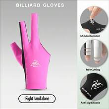 1pc High-Quality Snooker Left/Right Hand 3-Finger Open-Style Billiard Glove, Suitable For Women And Men, Highly Elastic Breathable Non-Slip - Multicolor - View 16