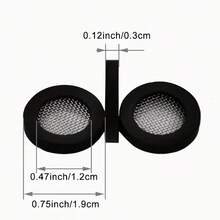 25个淋浴喷头垫圈，3/4英寸橡胶垫圈，形成紧密密封以防止泄漏，不锈钢密封O型圈，适用于1/2英寸淋浴喷头水龙头花园软管接头 - 黑色 1/2inch - 查看 4