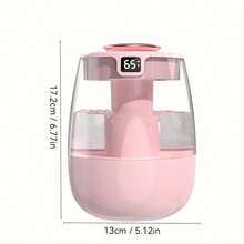 Quiet Ultrasonic Humidifier, Warm Night Light, Dual Nozzle, Water Level Display, 84.54oz, Suitable For Bedroom/Office, Battery-Free, Modern Style - Multicolor - View 12
