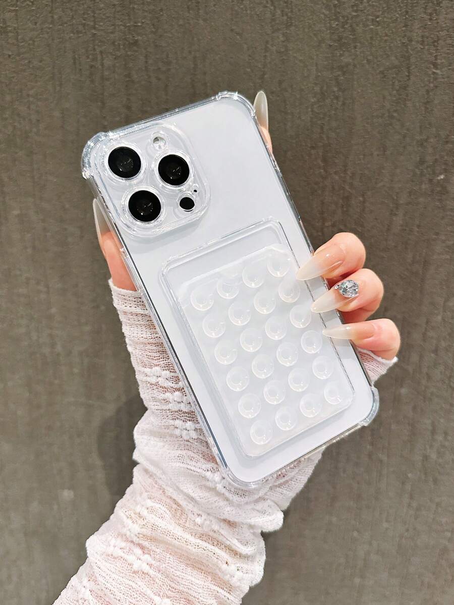 Bộ 2 ốp lưng chống sốc trong suốt mới kèm ngăn đựng thẻ + đế hút chân không trong suốt tự lắp ráp, phù hợp với 17 Pro Max/17 Pro/17/16 Pro Max/16 Pro/16/15 Pro Max/15 Pro/15/14 Pro Max/14 Pro/14/13 Pro/13/12/11, ốp bảo vệ XR, có thể dùng làm quà sinh nhật, quà cho gia đình, bạn bè, quà ngày lễ, quà cho bạn gái, bạn trai hoặc dùng cho bản thân. - Trong sáng - Xem 1