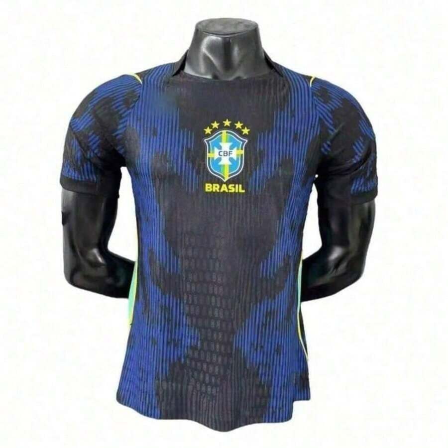 Brazil Blue Jersey 2026 National Team Jersey Buy Yours Now! - XANH ĐEN - Xem 1