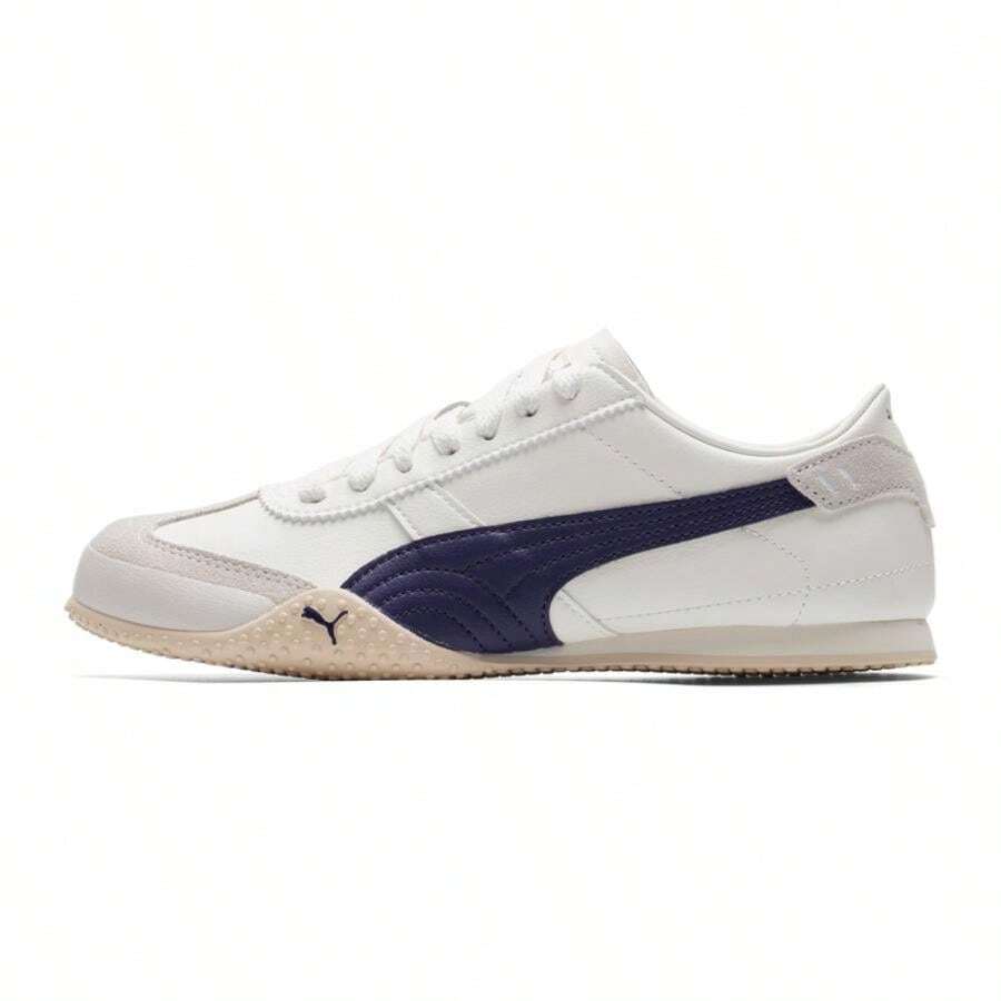 Puma Women's Casual Shoes Bella-UT-LEA Comfortable Daily Outdoor Sports Shoes 405256-09 Sneakers - Off-white to Dark Blue - View 1