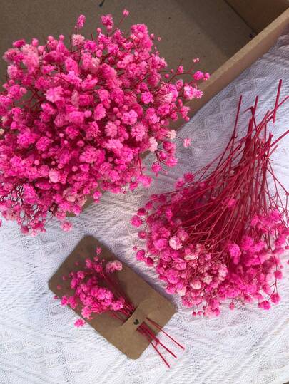 25/50/100/300 piezas Mini ramo de flores secas - Boda, hogar, oficina, fiesta, jardín, elaboración de tarjetas, decoración del hogar, flores artificiales para manualidades de arte, Navidad, Acción de Gracias, decoración de boda, fiesta, elaboración de tarjetas, decoración de jarrones y marcos (5-10cm)