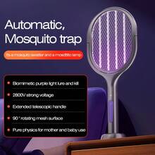 六合一可伸缩灭蚊拍电蚊灯灭虫棒，家用可伸缩手柄，500mAh - 多色 - 查看 7