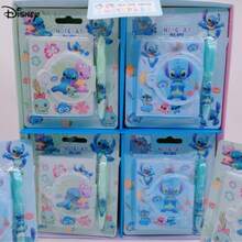 Disney 缝线笔记本配圆珠笔，学生礼物，返校礼物，派对礼物，学生用品，学生奖励 - 1 Set史迪奇 - 查看 5