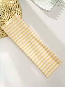 6条/套 女士彩色条纹弹力发带 - 柔软面料发带，适合女士和女孩，复古Y2K风格发饰 - 彩色 - 查看 6